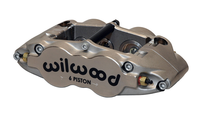 Wilwood Caliper-Narrow Superlite 6R-ST-LH - Nickel 1.62/1.12/1.12in Pistons 1.25in Disc