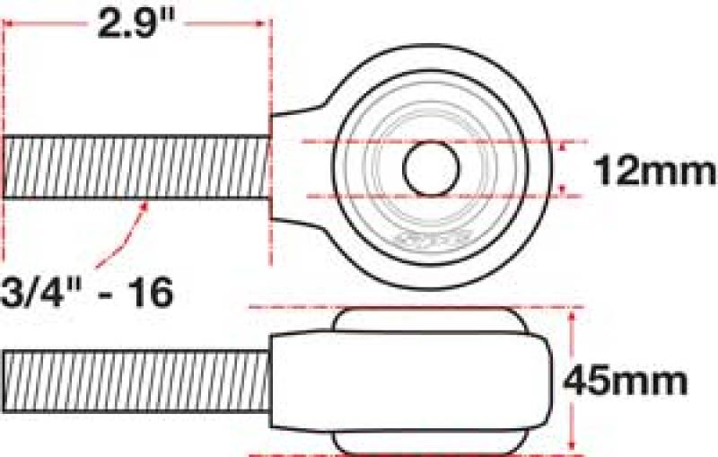 SPC Performance xAxis Rod End Ball Joint
