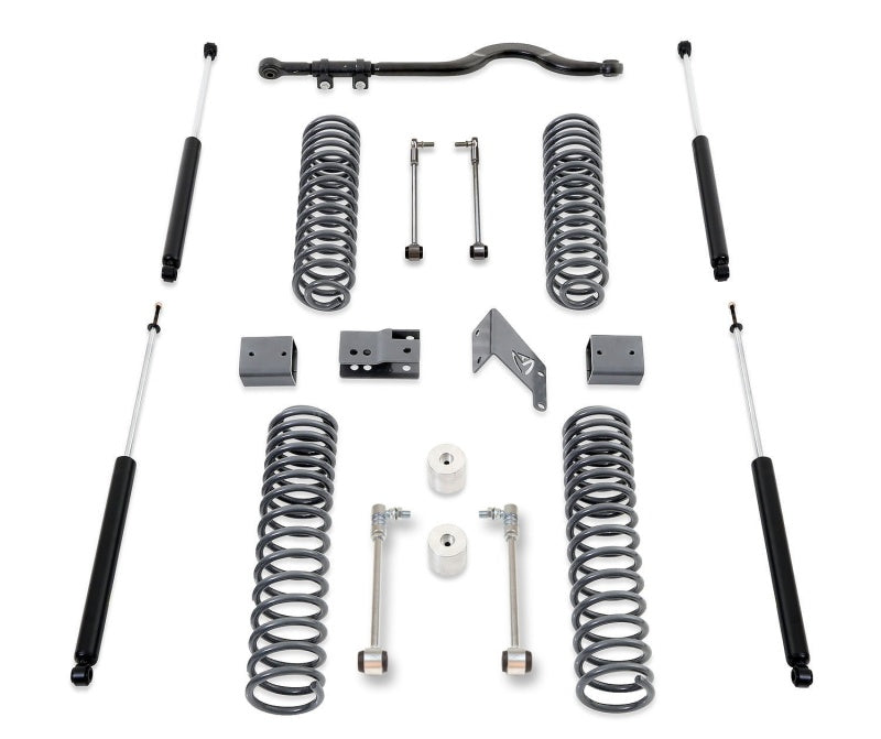 MaxTrac 07-18 Jeep Wrangler JK 4.5in/4.5in MaxPro Coil Lift Kit w/Track Bar & MaxTrac Shocks