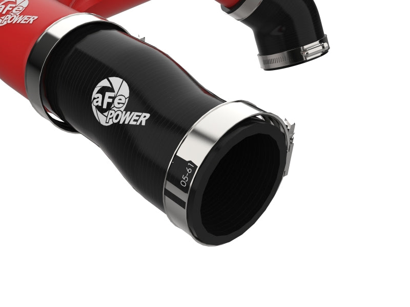 aFe 2024+ Jeep Wrangler JL L4-2.0L (t) BladeRunner 2-1/2in Aluminum Hot Charge Pipe - Red