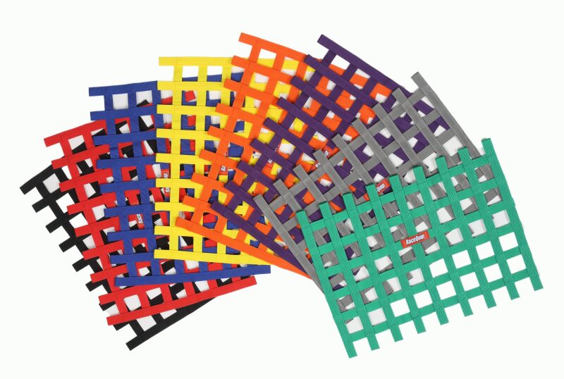 RaceQuip Green Ribbon Window Net