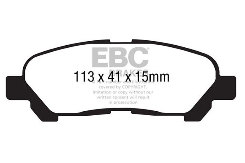 EBC 09-13 Toyota Highlander 2.7 2WD/4WD Greenstuff Rear Brake Pads