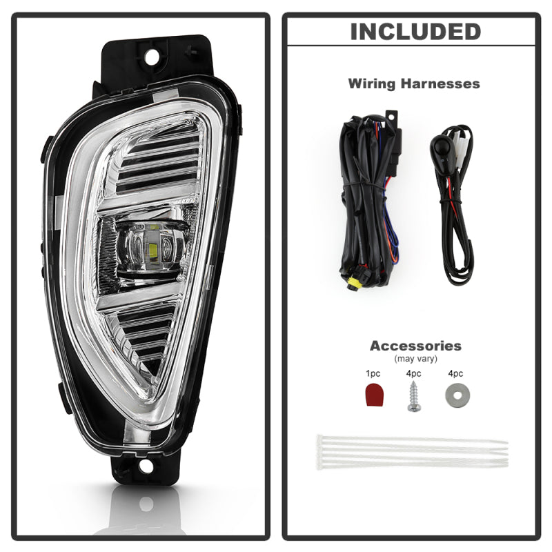 Spyder 20-22 Ford Escape OEM Style LED Fog Lights w/Switch - Clear (FL-FESC20-LED-C)