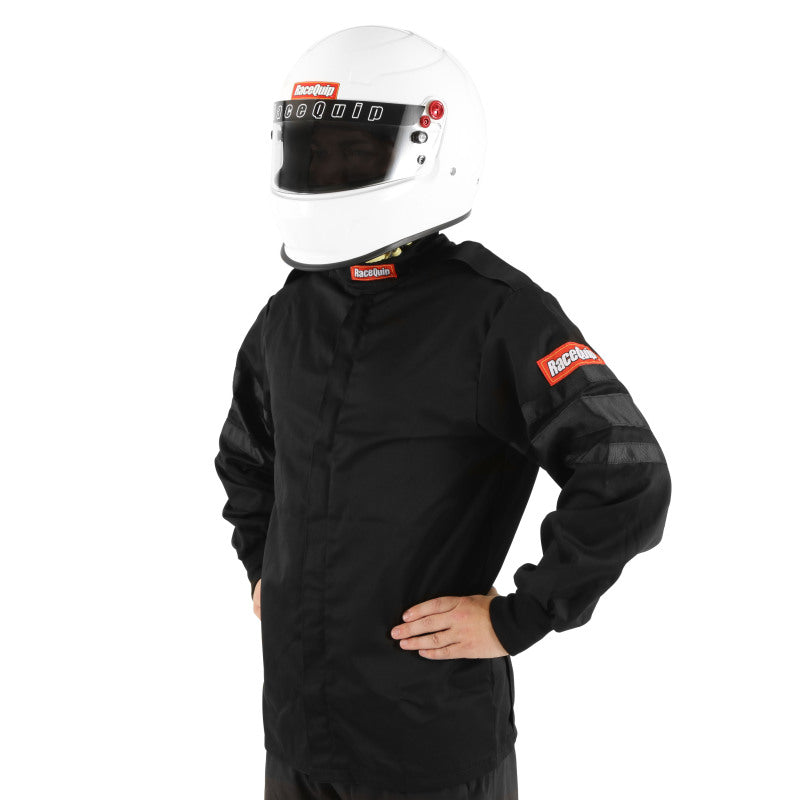 RaceQuip Black SFI-1 1-L Jacket - Medium