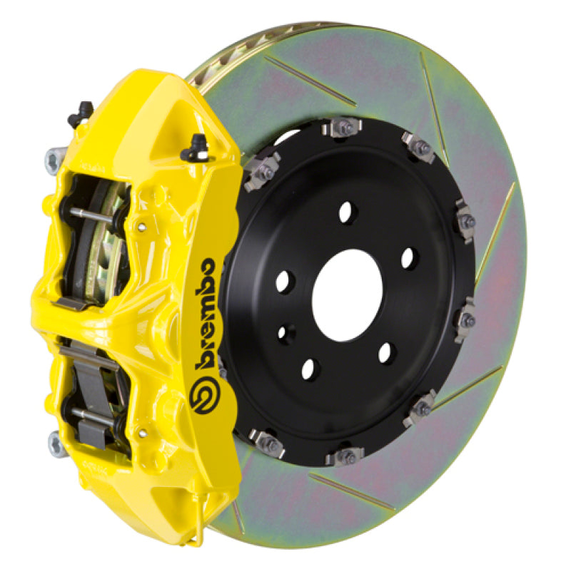 Brembo 09-13 X5M Front GT BBK 6 Piston Cast 405x34 2pc Rotor Slotted Type1 - Yellow