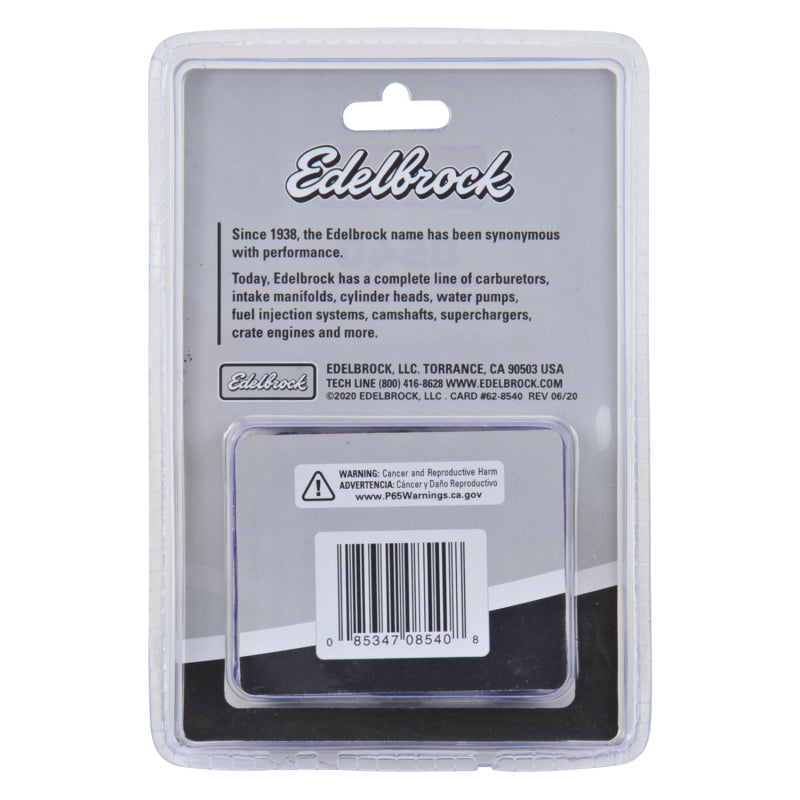 Edelbrock Exhaust Header Bolts 3/8in-16 X 3/4in, Black Oxide W/ Allen Socket