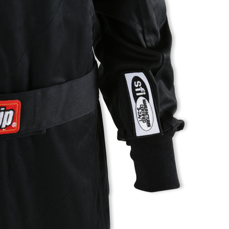 RaceQuip Black Chevron-1 Suit - SFI-1 Small