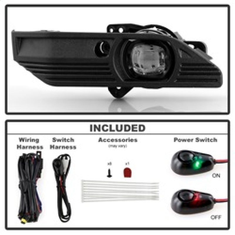 Spyder 23-25 GMC Canyon OEM LED Fog Lights w/Switch - Clear (FL-GCAN21-LED-C)