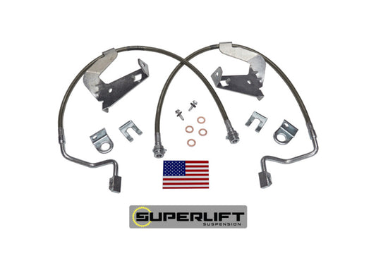 Superlift 08-10 Ford F-250/F-350 w/ 2-4in Lift Kit (Pair) Bullet Proof Brake Hoses