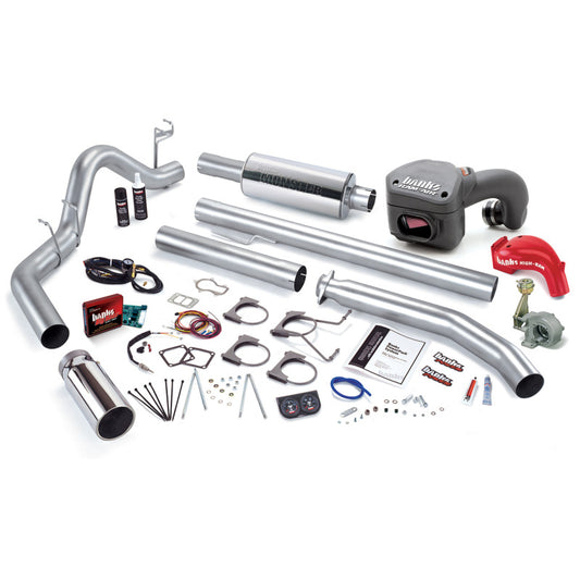 Banks Power 98.5-00 Dodge 5.9L Ext Cb PowerPack System - SS Single Exhaust w/ Chrome Tip