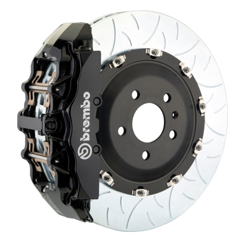 Brembo 03-08 SL500 Front GT BBK 8 Piston Cast 380x34 2pc Rotor Slotted Type3-Black