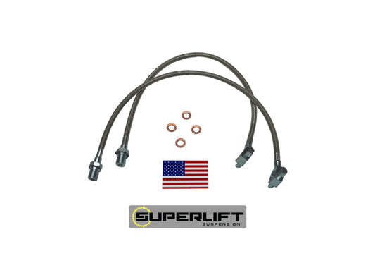 Superlift 71-78 GM Pickup/Blazer/Suburban w/ 4-6in Lift Kit (Pair) Bullet Proof Brake Hoses