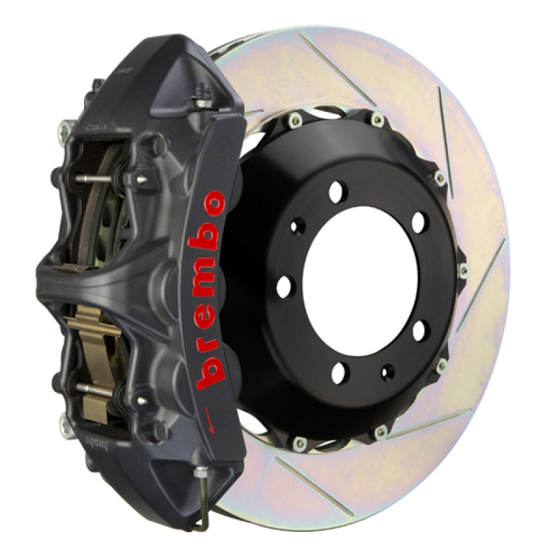 Brembo 03-08 SL500 Front GTS BBK 6 Piston Cast 355x32 2pc Rotor Slotted Type1-Black HA