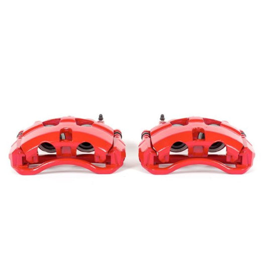 Power Stop 08-14 Ford E-150 Front Red Calipers w/Brackets - Pair