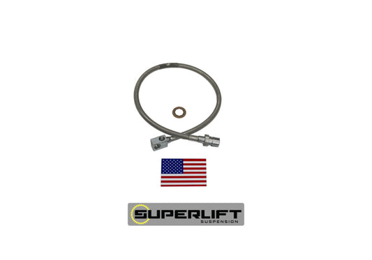 Superlift 71-87 GM Pickup/71-91 Blazer/Suburban w/ 8-12in Lift Kit (Single) Bullet Proof Brake Hose