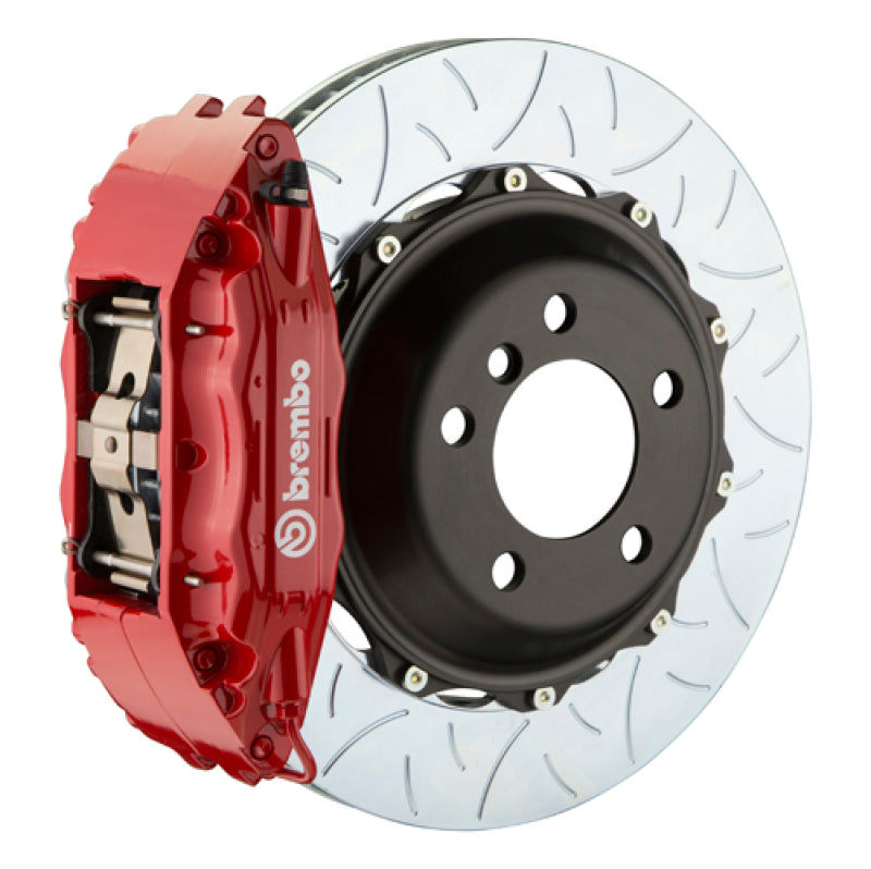 Brembo 03-08 SL500 Front GT BBK 4 Piston Cast 2pc 355x32 2pc Rotor Slotted Type3-Red