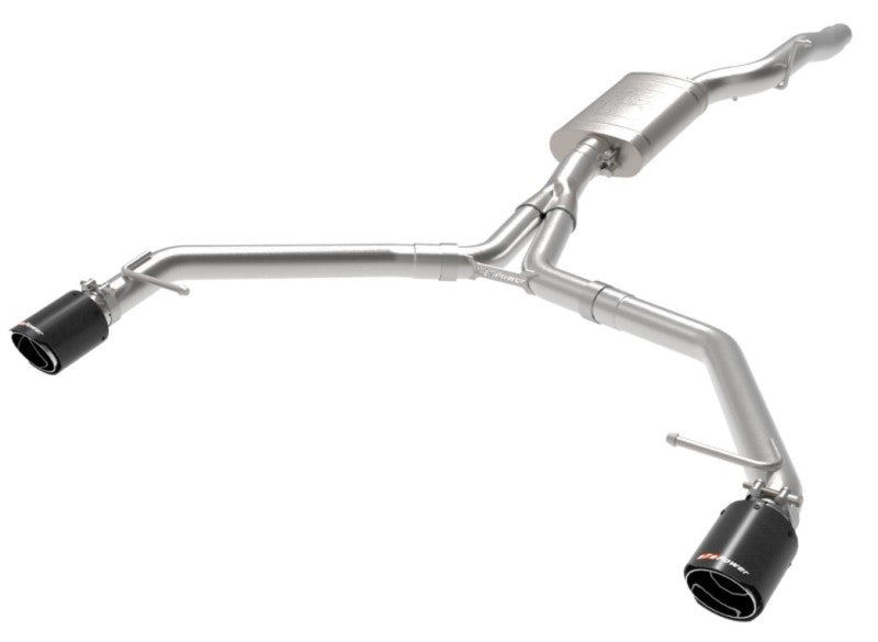 aFe MACH Force-Xp 13-16 Audi Allroad L4 SS Axle-Back Exhaust w/ Carbon Tips