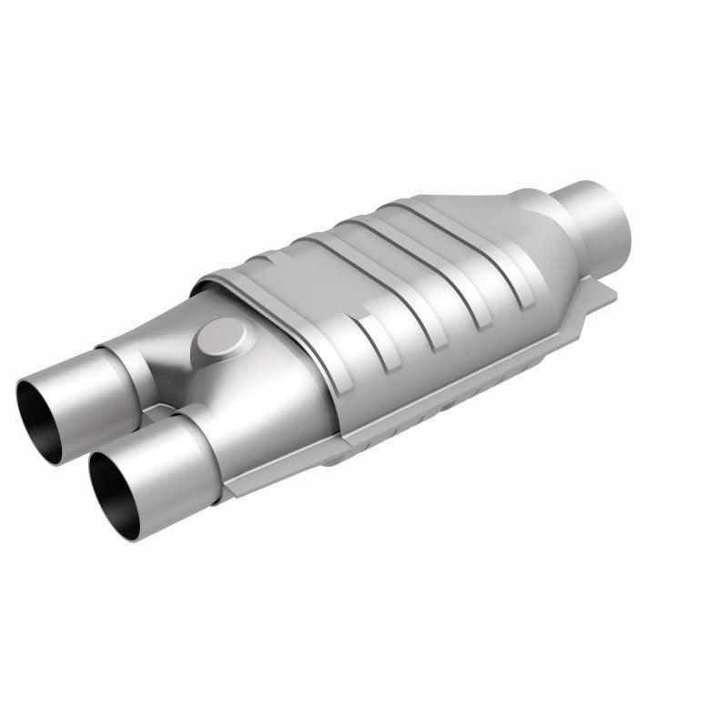 MagnaFlow Universal Catalytic Converter 2inch Inlet/2.5inch Outlet Dual/Single Oval Shape