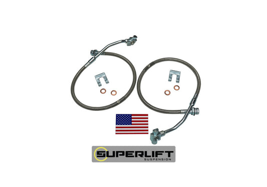 Superlift 79-86 GM Pickup/Blazer/Suburban w/ 4-6in Lift Kit (Pair) Bullet Proof Brake Hoses