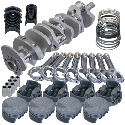 Eagle Chevy 454 4.250in Crank 6.385in I-Beam Rods -3cc Flat Top 4.320in Pistons Rotating Assembly