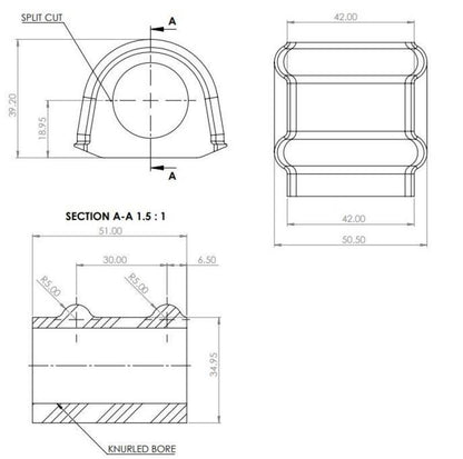 Superpro Toyota Land Cruiser 300 Series (N/A North America) - 21mm LC300 Rear Sway Bar Bush Kit