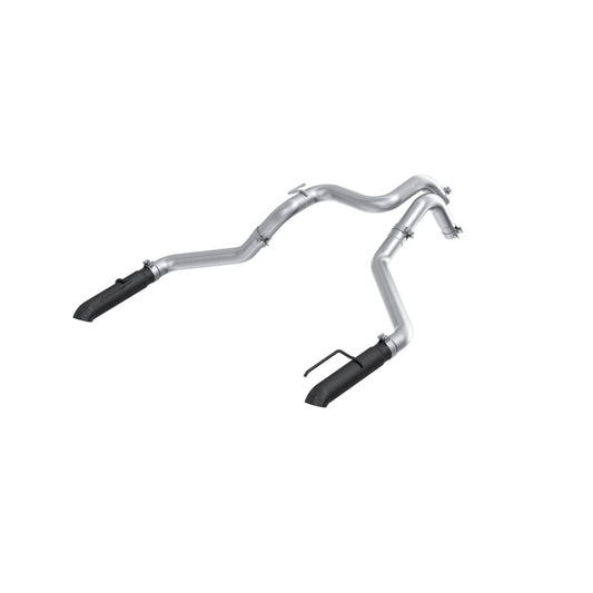 MBRP 24-25 Ford Ranger Raptor 3.0L 3in Dual Rear Turn-Down Axle Back Exhaust - Armor BLK Tips