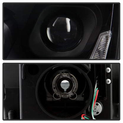 Spyder 13-19 Peterbilt 579 Passenger Side Projector Headlights - Black (PRO-YD-PB57914-SEQ-R-BK)