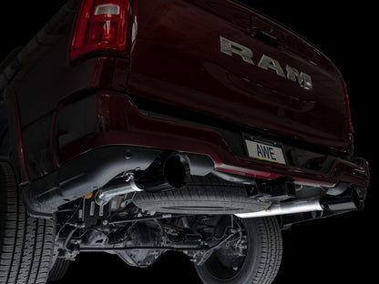 AWE Tuning 25+ RAM 1500 3.0TT 0FG Cat-Back Touring Exhaust - Diamond Black Tips