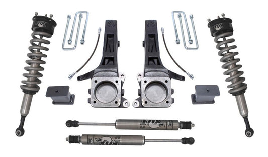 MaxTrac 05-18 Toyota Tacoma 2WD 6 Lug 6.5in/4in MaxPro Elite Spindle Lift Kit w/FOX Shocks