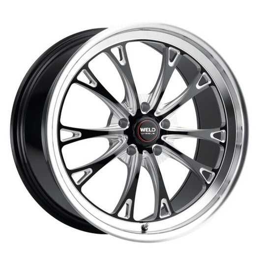 Weld Belmont 20x8 / 5x127 BP / ET00 BS4.50 Gloss Black MIL DIA 78.1