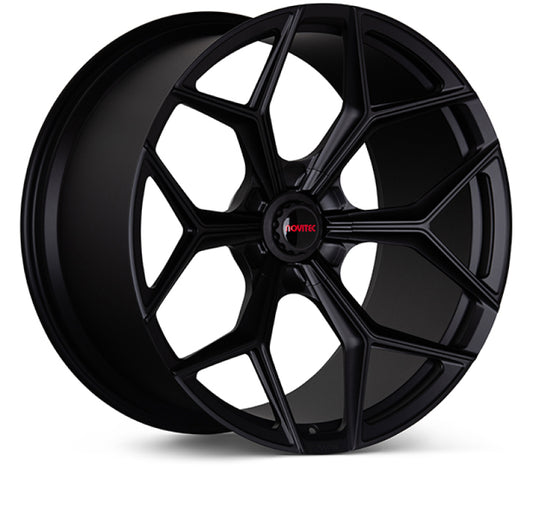 Vossen x Novitec NL4-5L 20x9in - 5x112 BP - ET36 - Satin Black Lamborghini Huracan Front Wheel