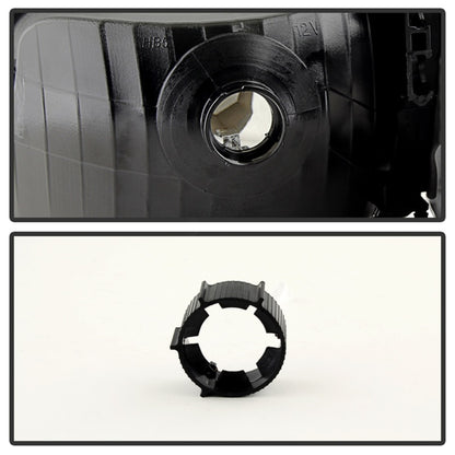 xTune Ford Ranger 93-97 Crystal Headlights w/ Corner Lights 4pcs Sets Black HD-JH-FR93-SET-BK