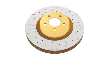 DBA 97-02 Dodge Dakota Front 4000 Series Drilled & Slotted Rotor