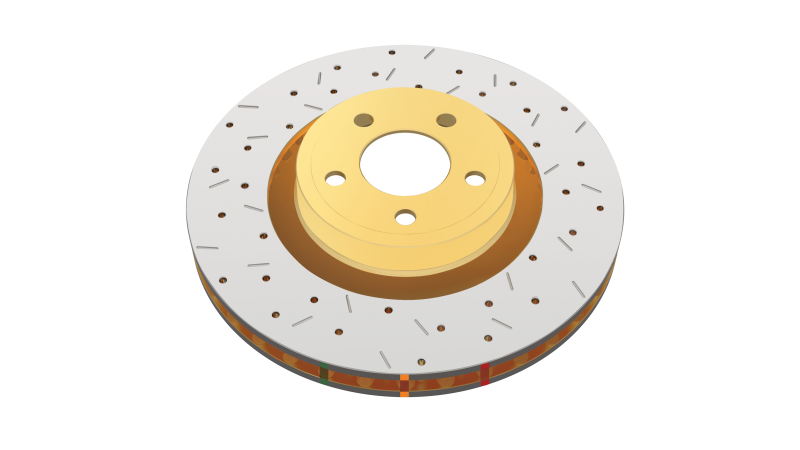 DBA 88-96 Chevrolet Corvette Rear 4000 Series Drilled & Slotted Rotor