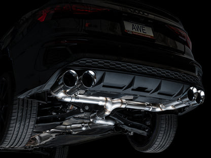 AWE Tuning 22-24 Audi 8Y S3 Track Edition Exhaust - Chrome Silver Tips