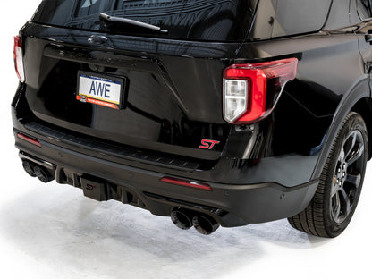 AWE Tuning 20-25 (Only Certain 2026 Models) Ford Explorer ST Touring Ed. Exhaust w/Diamond Blk Tips