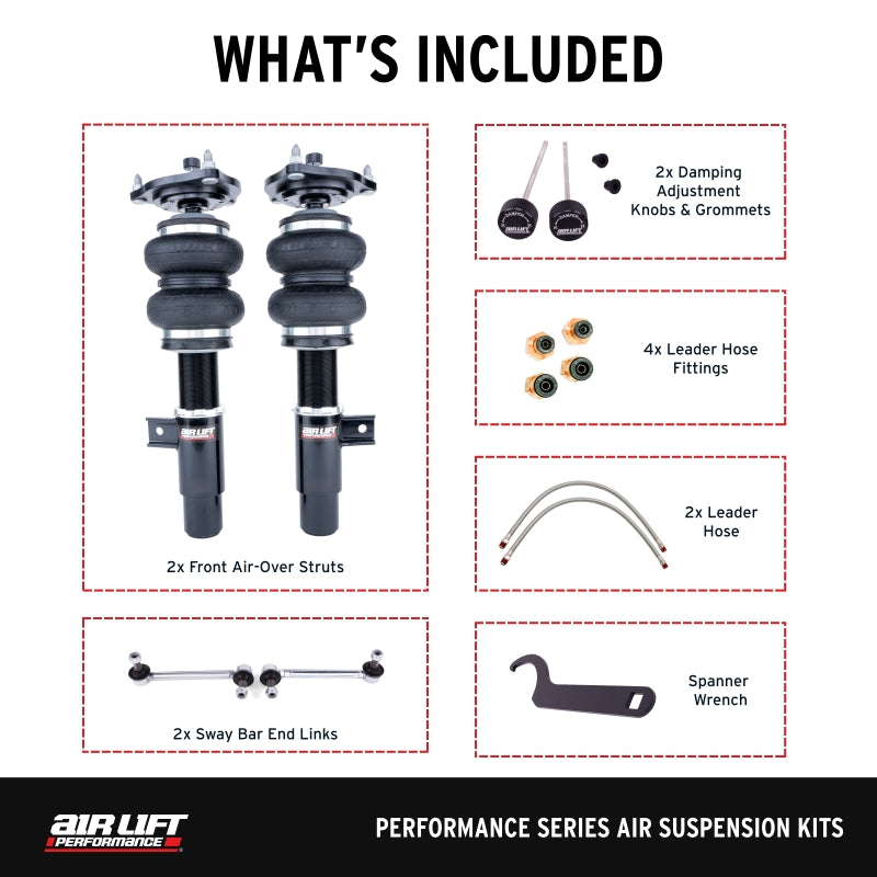 Air Lift Performance 16-21 Honda Civic Coupe & Sedan Air Suspension Front Kit
