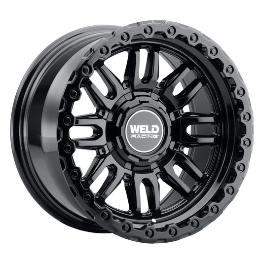 Weld Off-Road Swift 17x9in - 8x170 BP - ET-12 - 125.1mm CB - Gloss Black Wheel & Ring