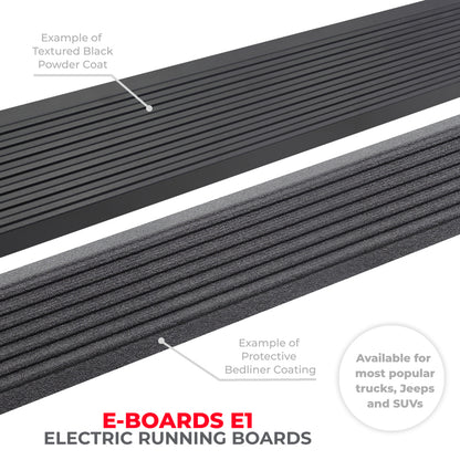 RealTruck 19-24 Ram 1500 Crew Cab 4dr VoltStep Electric Running Board Kit (No Drill) - Tex. Blk