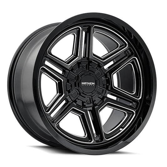 Mayhem 8117 Hermosa 20x10 / 8x165.1 BP / -25mm Offset / 130.8mm Hub Black/Milled Wheel