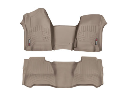 WeatherTech 2018+ Jeep Wrangler Unlimited Front & Rear FloorLiners - Tan