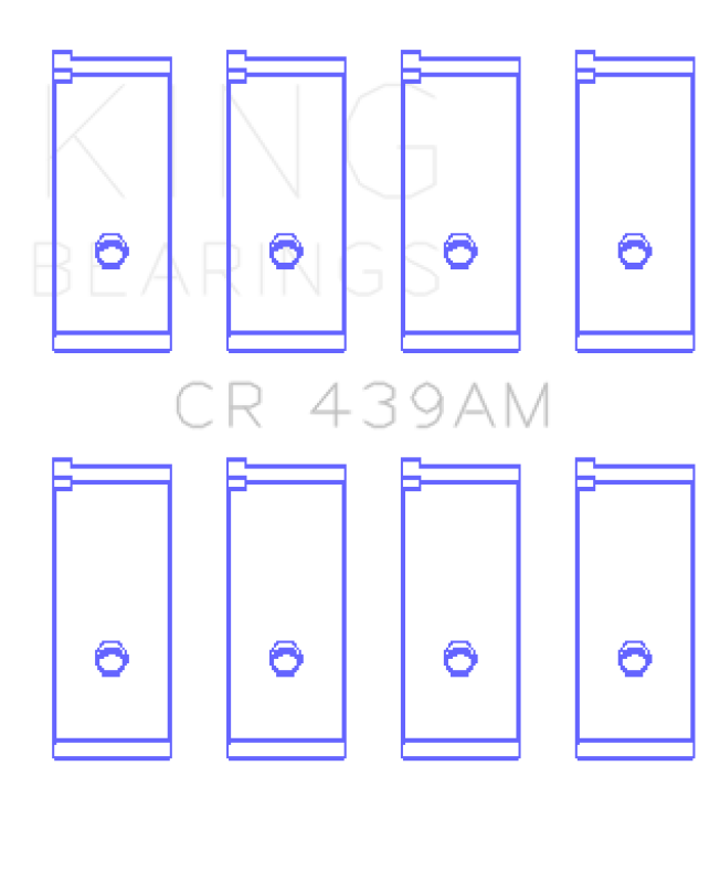 King Engine Bearings Honda A18A1/A20A1/B20A3/Bs1/Es/ET1-2 (Size +1.0mm) Connecting Rod Bearing Set