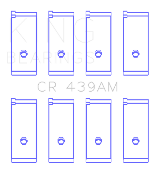 King Engine Bearings Honda A18A1/A20A1/B20A3/Bs1/Es/ET1-2 (Size +1.0mm) Connecting Rod Bearing Set