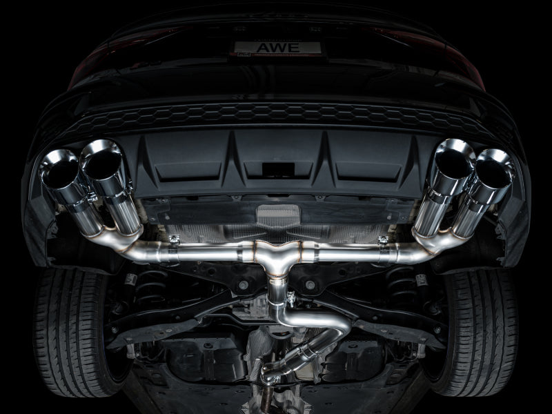 AWE Tuning 22-24 Audi 8Y S3 Track Edition Exhaust - Chrome Silver Tips