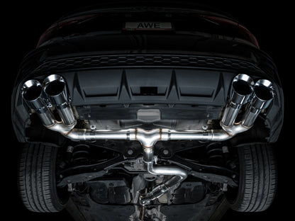 AWE Tuning 22-24 Audi 8Y S3 Track Edition Exhaust - Chrome Silver Tips