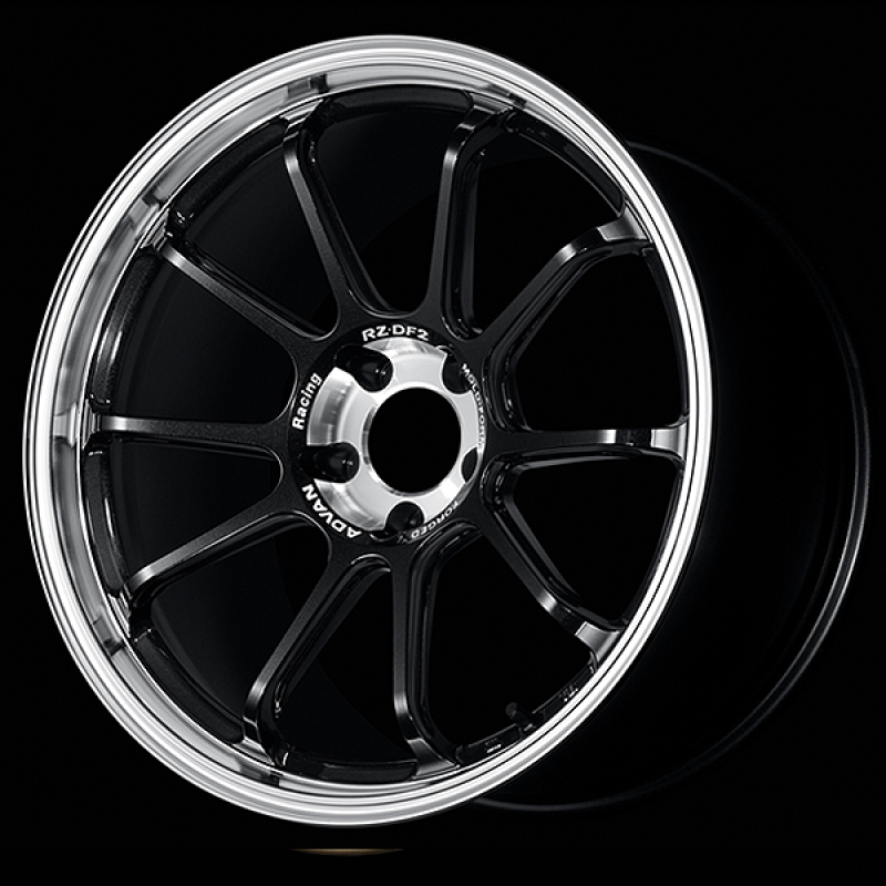 Advan RZ-DF2 19x9.5 / +25 Offset / 5x112 / 66.5mm Bore / Diamond Cut and Racing Titanium Black