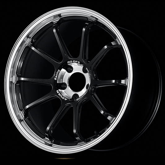 Advan RZ-DF2 19x10.5 / +30 Offset / 5x114.3 / 73mm Bore / Diamond Cut and Racing Titanium Black