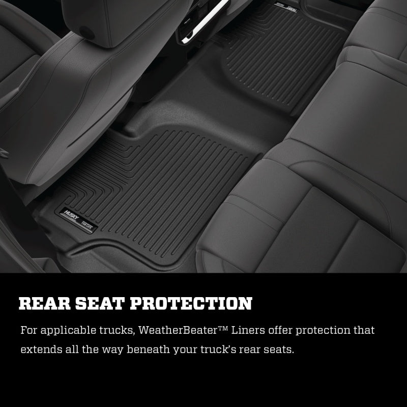 Husky Liners 19-23 Cadillac XT4 Weatherbeater Black Front & 2nd Seat Floor Liners