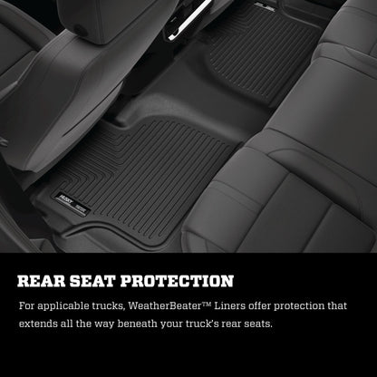 Husky Liners 19-23 Cadillac XT4 Weatherbeater Black Front & 2nd Seat Floor Liners