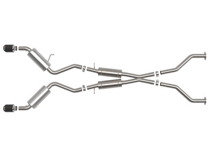 aFe Takeda Cat-Back Exhaust System Nissan 370Z 09-20 V6-3.7L- Carbon Tip
